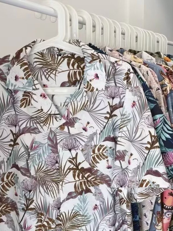Vintage Hawaiian Floral Shirt - Vintage Thai Floral Shirt Loose Short