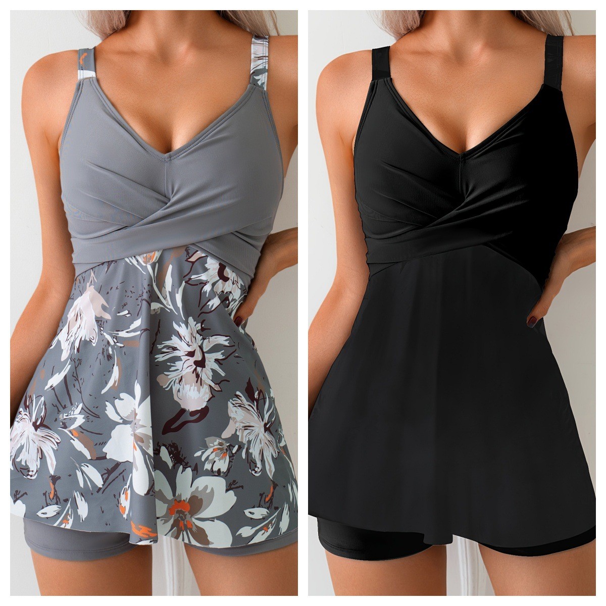 Shorts - Swimsuit Woman Tankini Two Piece V