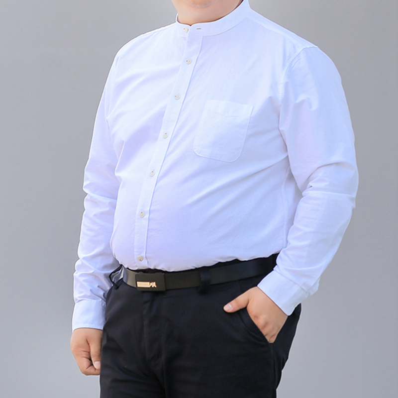 Mandarin Collar Formal Shirt Slim Fit - Autumn New Korean Shirt S-10XL 2026