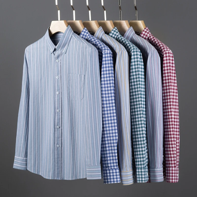 Oxford Cotton Casual Shirt Business - 2026 Spring and Autumn 100% Cotton