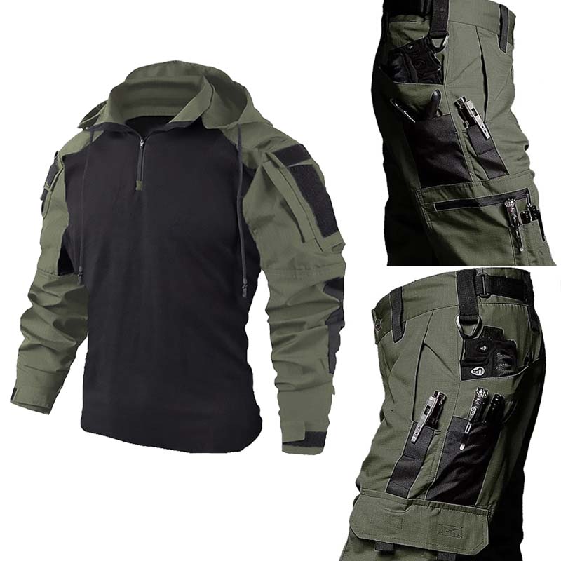 Tactical Military Shirt Cargo - Tactical Military Uniform Set Breathable Frog