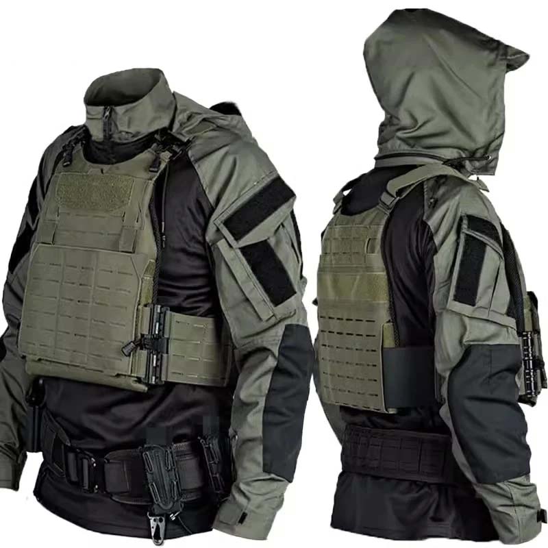 Tactical Military Shirt Cargo - Men's CP Camo Tactical Combat Shirt