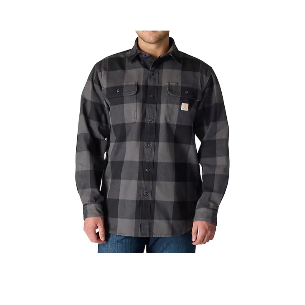 Flannel Plaid Shirt Heavy Weight - Carhartt FW25 107013 Loose Fit Heavyweight