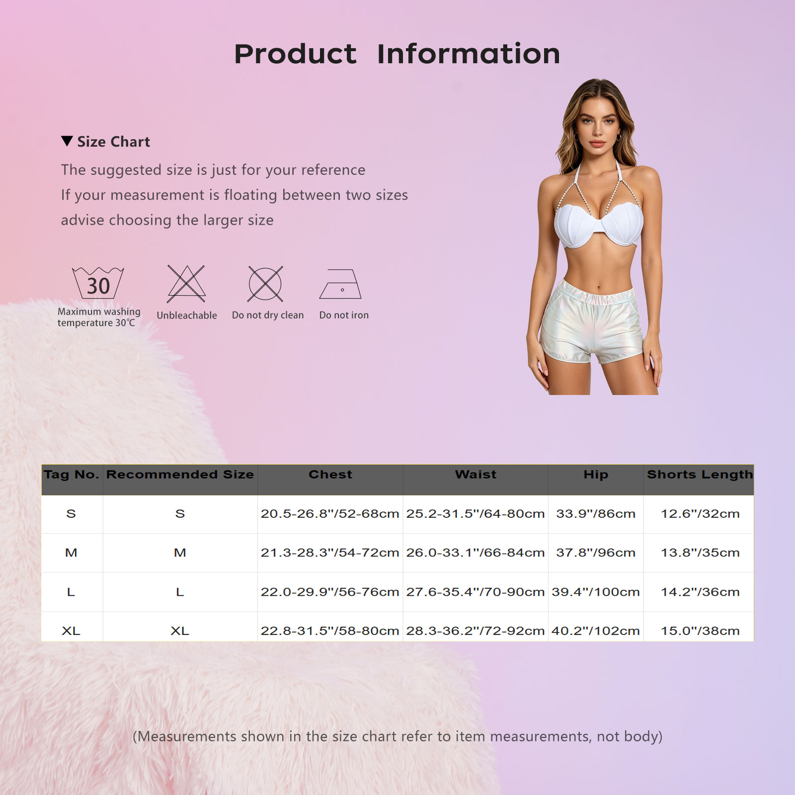 Shorts - Women Metallic Shiny Swimwear Tankini Set