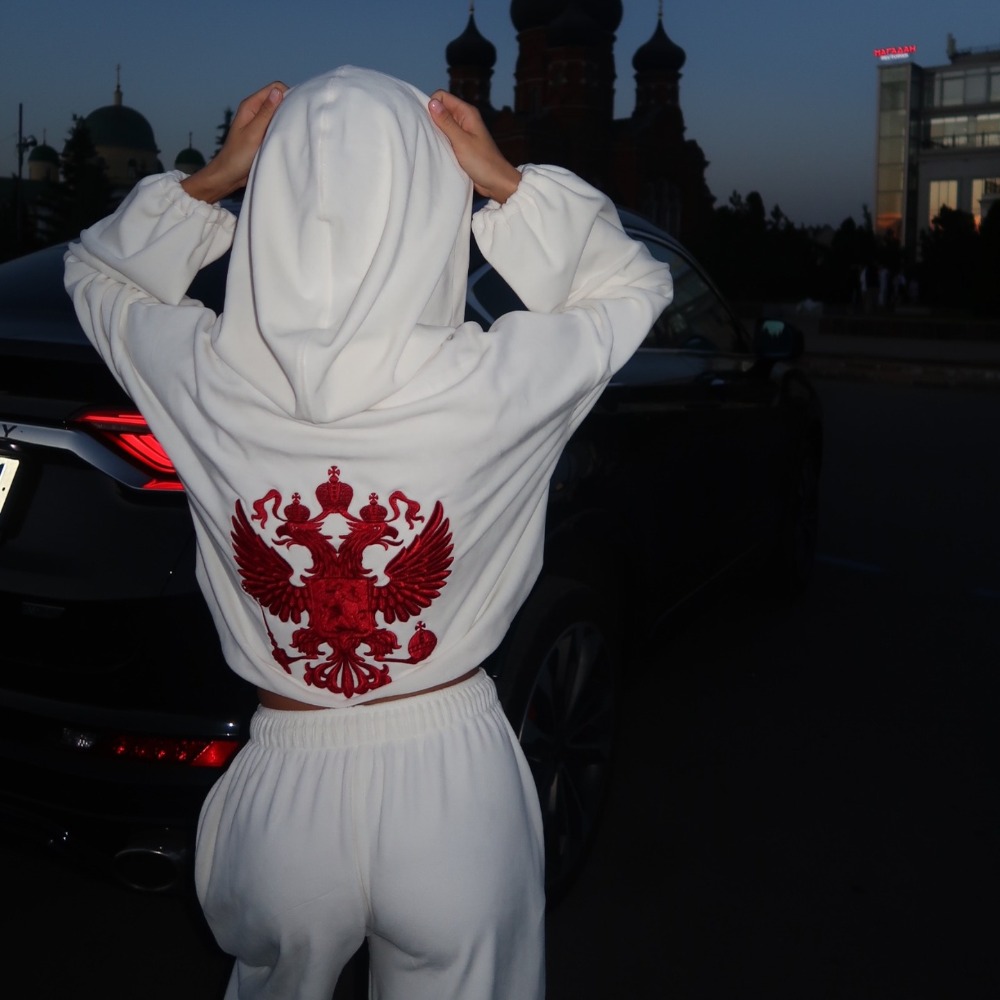 Jackets - Street Trend Back Embroidered Hoodie Pants