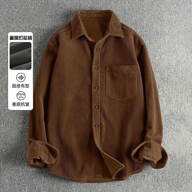 Autumn Men's Corduroy Long Sle - Corduroy Button Up Shirt Men review and price