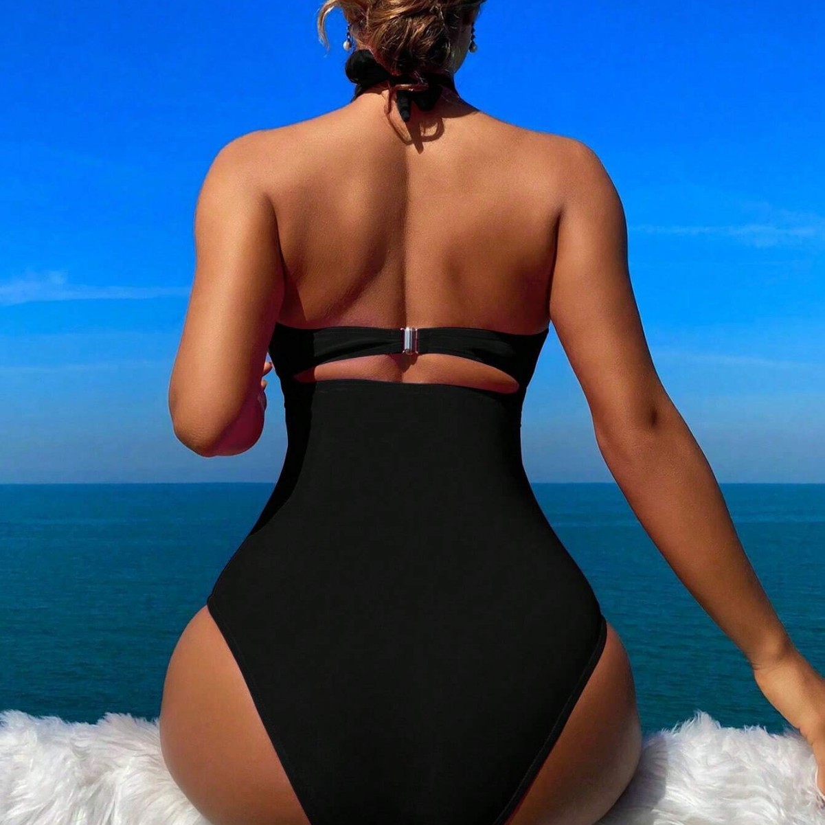 Women Swimsuit Halter Neck Sol - Suits review and price