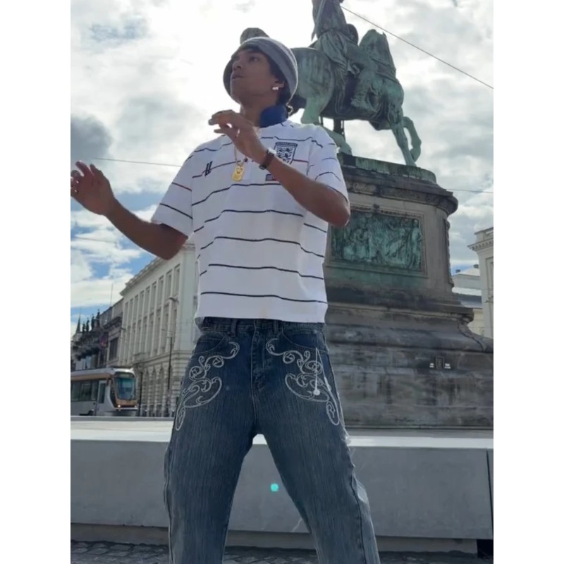 Retro Y2K 2 Pcs Set Street Sty - Jeans review and price