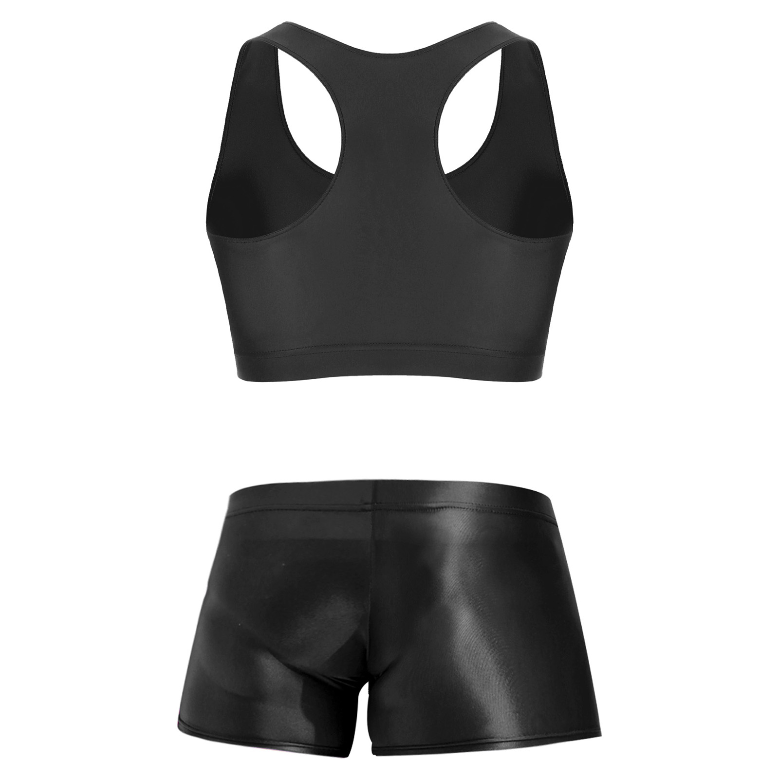 Men Glossy Stretchy Fitness Ou - Underwear review and price