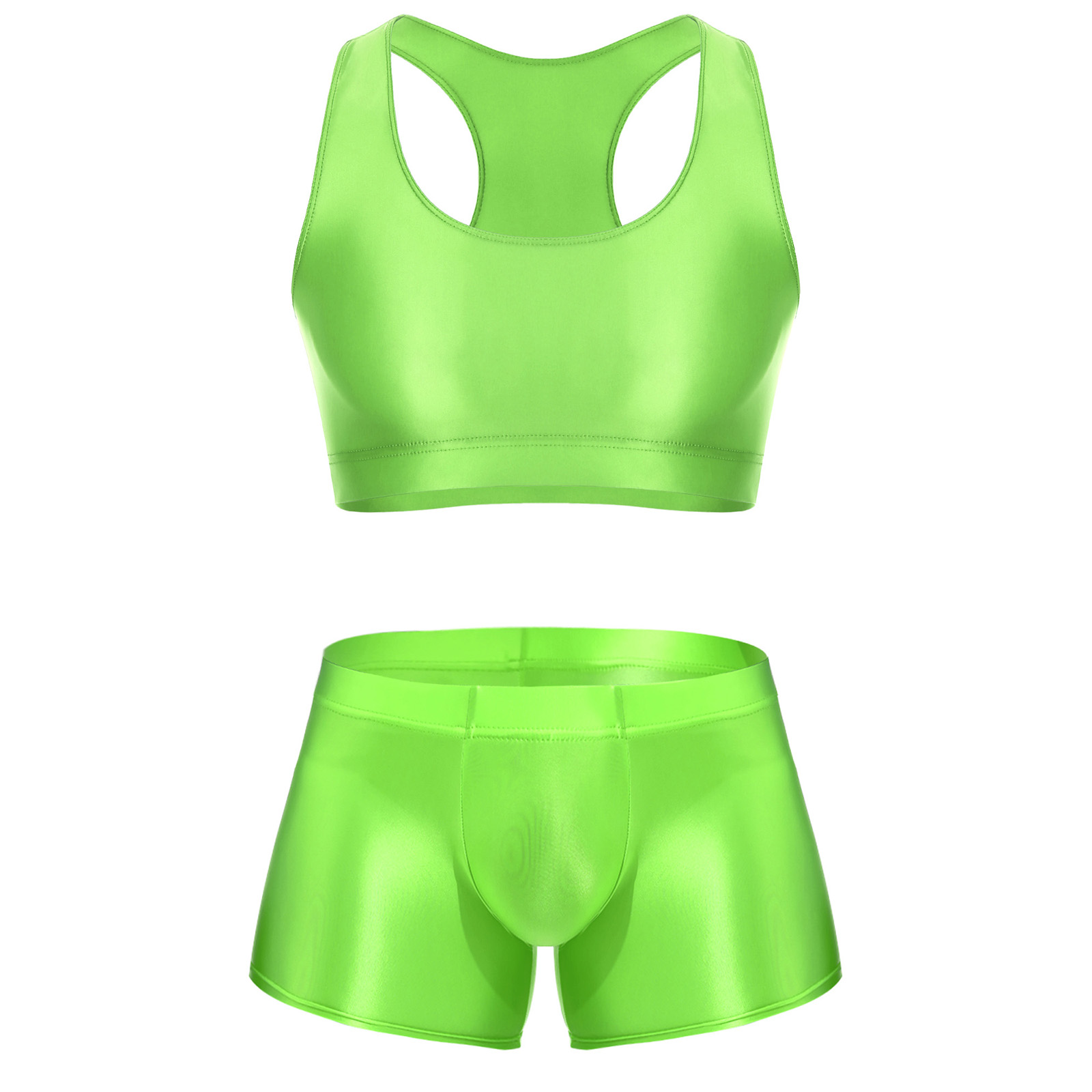 Men Glossy Stretchy Fitness Ou - Underwear review and price