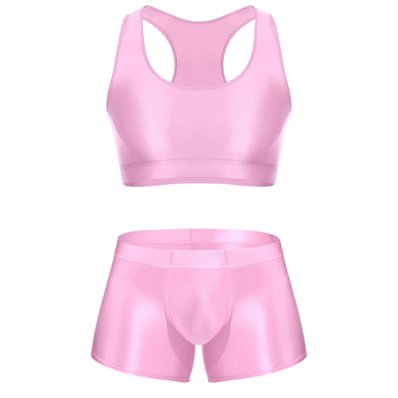 Men Glossy Stretchy Fitness Ou - Underwear review and price