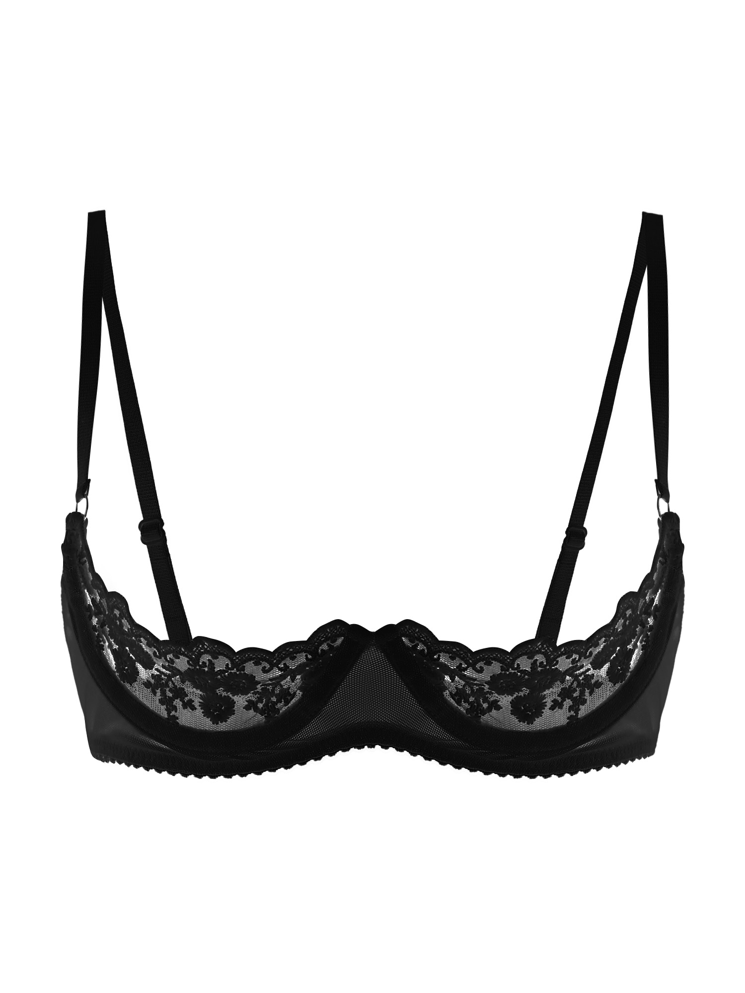 Women Sexy Open Cups Bra Sheer - Underwear review and price
