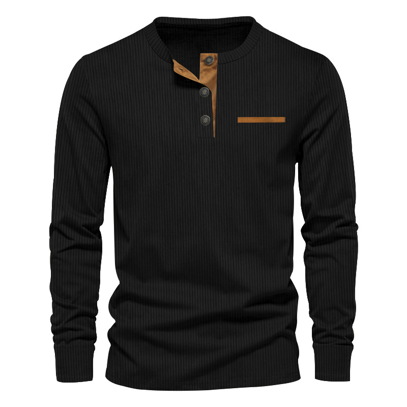 New Men's Long Sleeve T-shirt  - Corduroy Button Up Shirt Men review and price