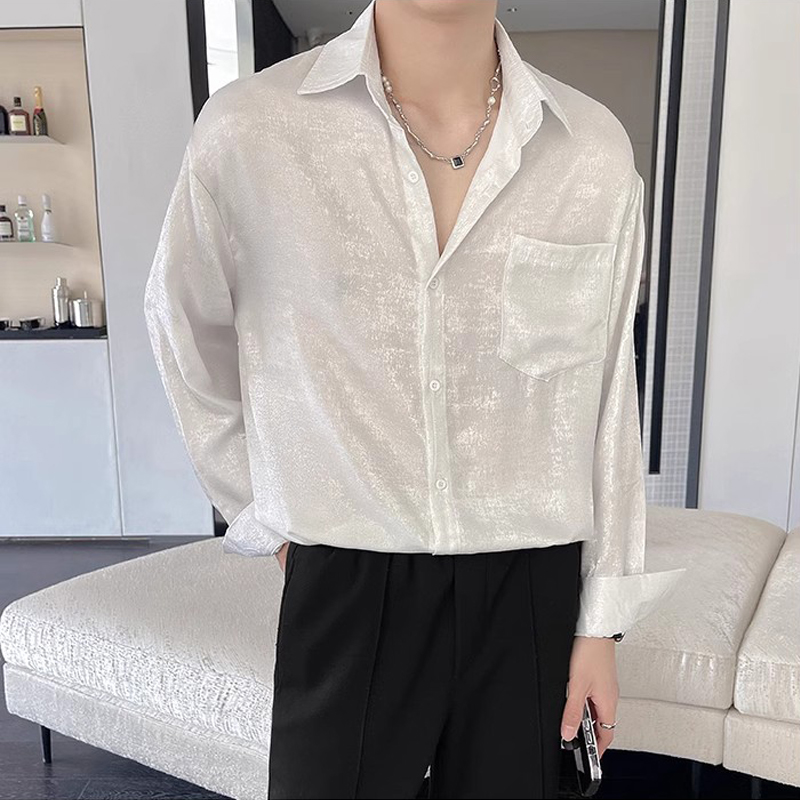 Sexy Silk Satin Shirts for Men - Mens Satin Silk Dress Shirt review and price