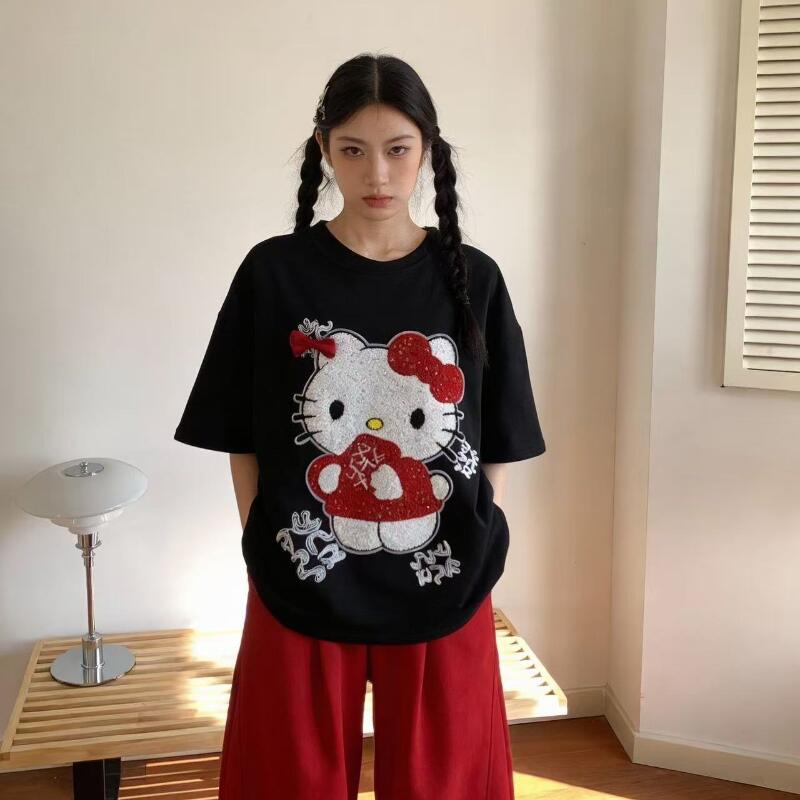 Cute Short-Sleeved Hello Kitty - T-Shirts review and price