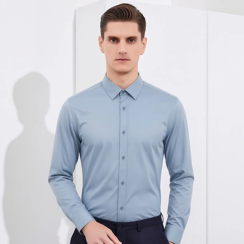 Men's Business Non-Iron Shirt  - Breathable Bamboo Fiber Shirt Non Iron review and price