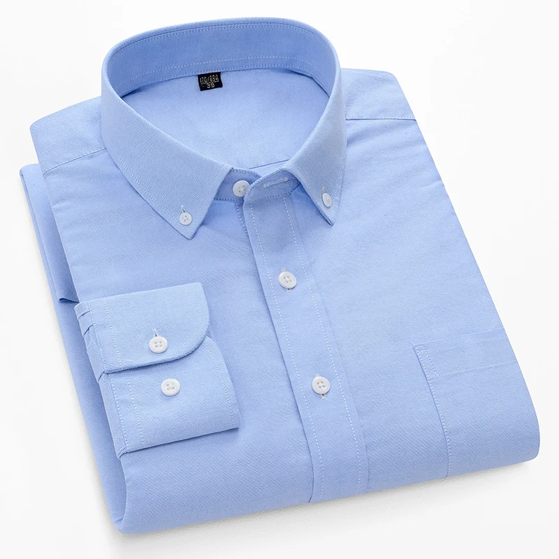 100%cotton oxford long-sleeve  - Oxford Cotton Casual Shirt Business review and price