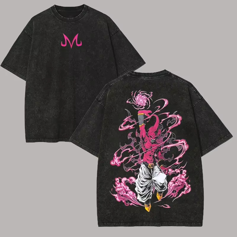 Buu T Shirt Dragon Ball Z Anim - Acid Wash Vintage Graphic T Shirt review and price