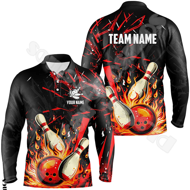Custom Name Strike Bowling Pla - Short Sleeve Bowling Shirt Retro review and price