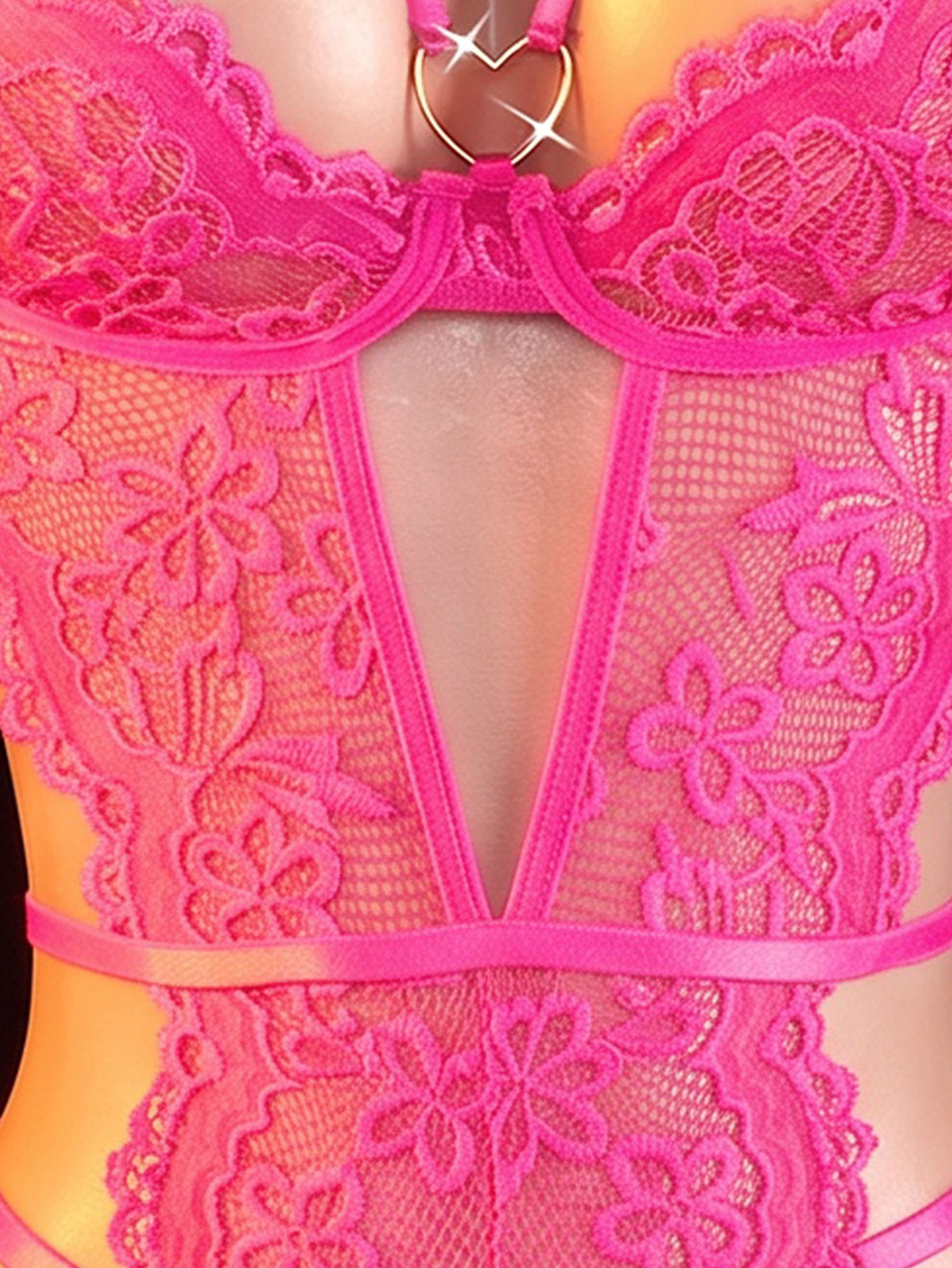 One-piece Hollow Transparent L - Underwear review and price