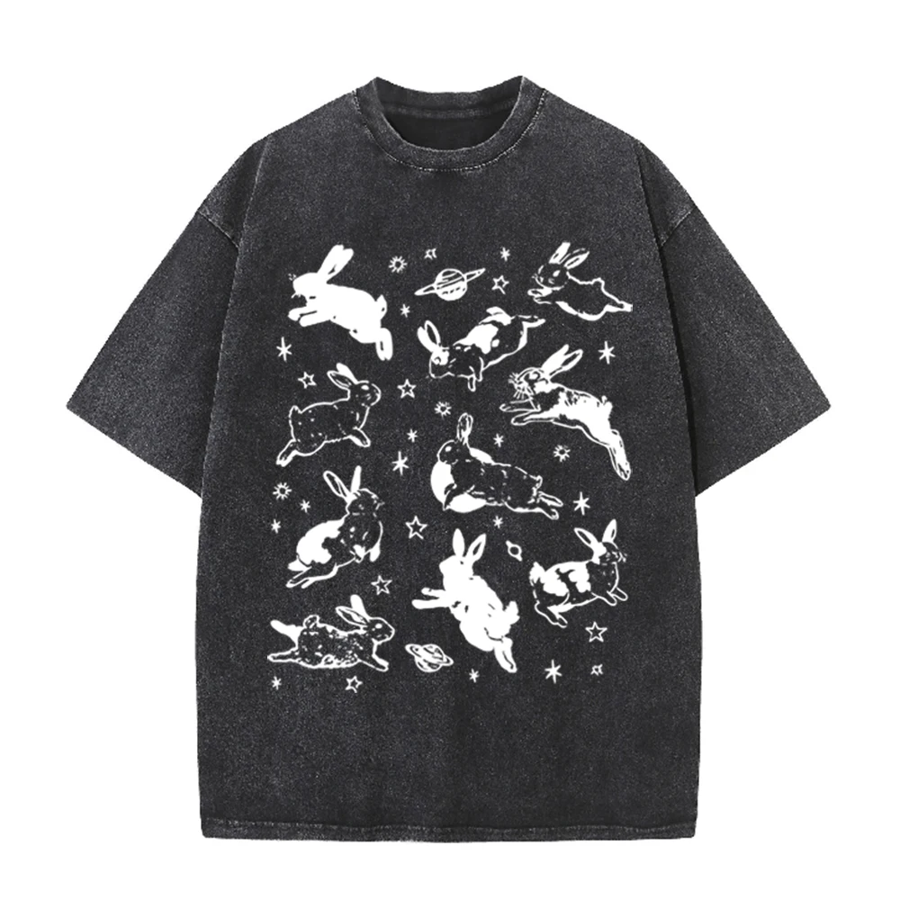 2026 Vintage Space Rabbit Plan - Acid Wash Vintage Graphic T Shirt review and price