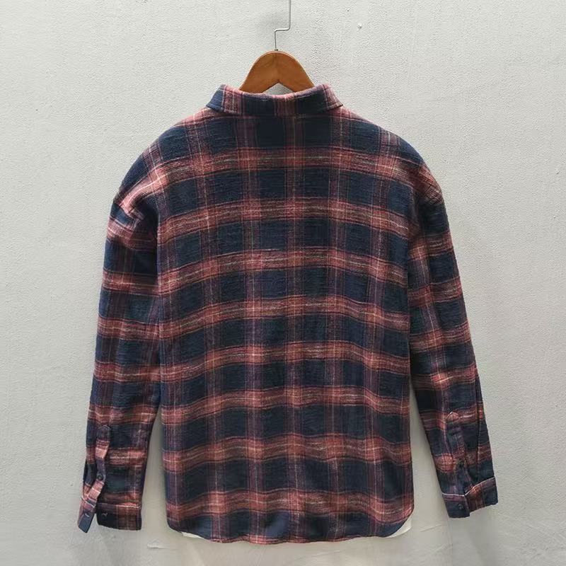2026 Spring/Autumn New Checker - Flannel Plaid Shirt Heavy Weight review and price