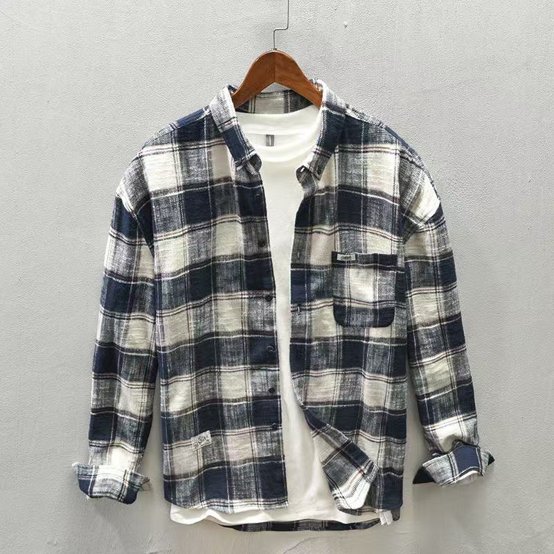 2026 Spring/Autumn New Checker - Flannel Plaid Shirt Heavy Weight review and price