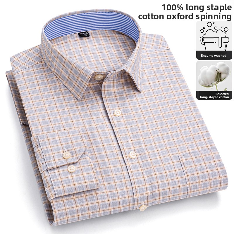 Pure Cotton High Quality Busin - Oxford Cotton Casual Shirt Business review and price