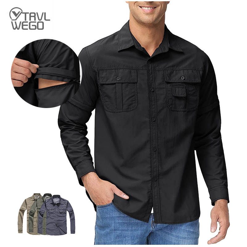 TRVLWEGO Men Shirt Hiking Camp - Tactical Military Shirt Cargo review and price