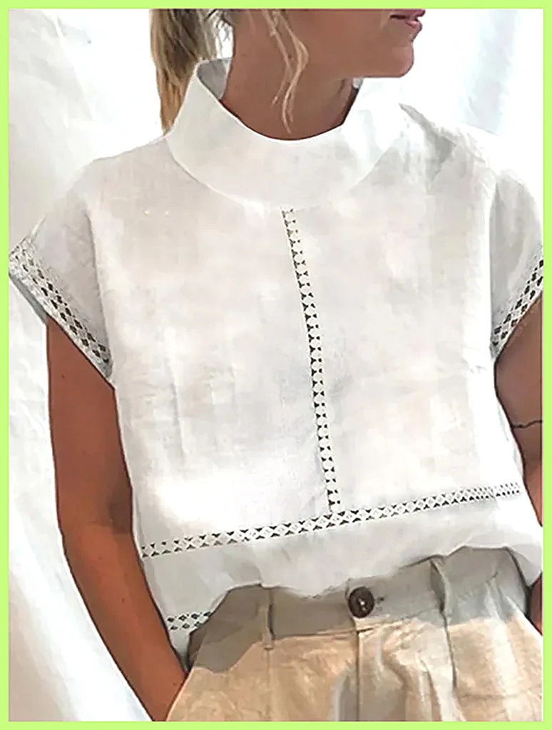 Women's Cotton Linen Pullover  - Shirts review and price