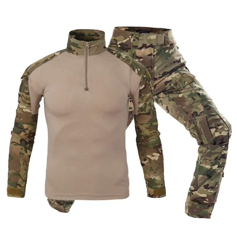 Men's Tactical Combat Uniform  - Tactical Military Shirt Cargo review and price