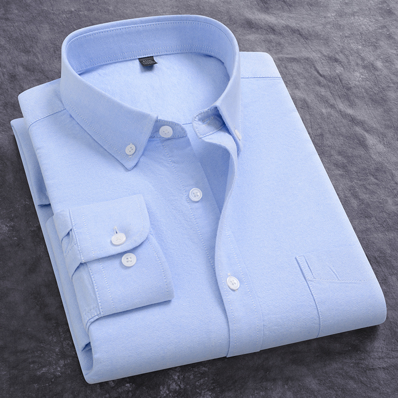 Spring New Men Oxford Shirt Lo - Oxford Cotton Casual Shirt Business review and price