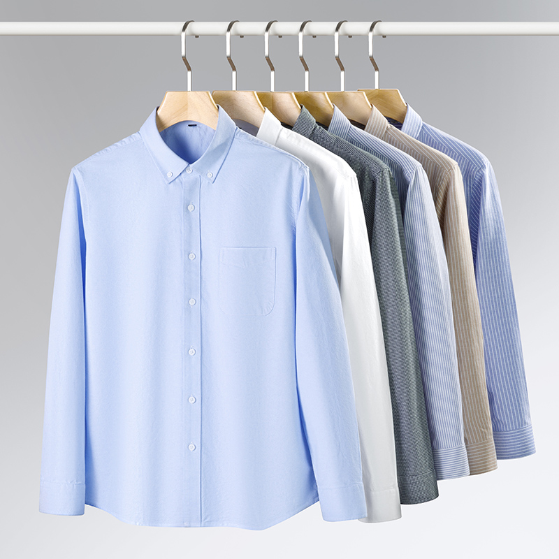 Spring New Men Oxford Shirt Lo - Oxford Cotton Casual Shirt Business review and price