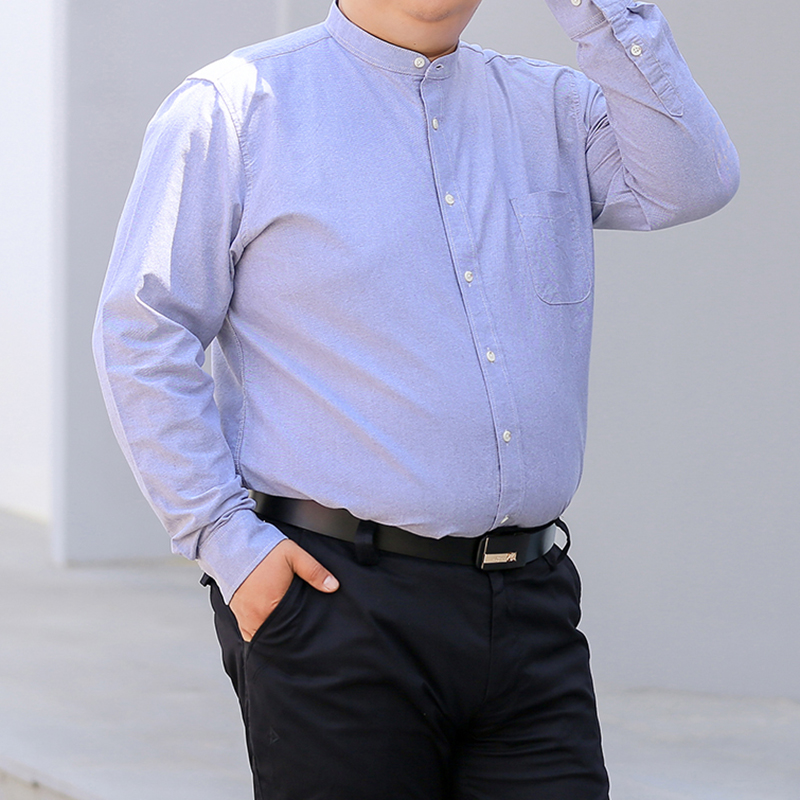 Autumn New Korean Shirt S-10XL - Mandarin Collar Formal Shirt Slim Fit review and price