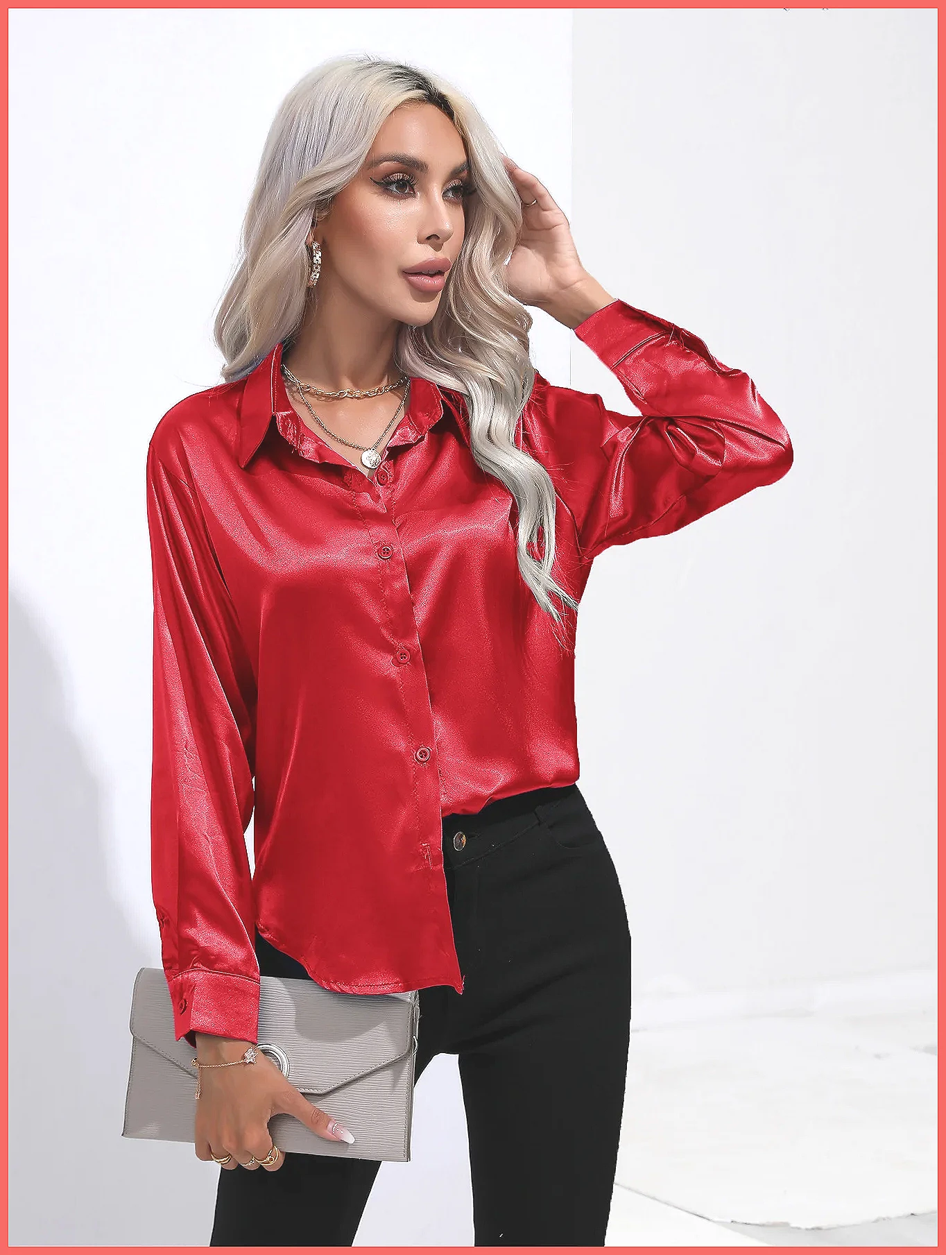 2025 Spring Summer Satin Shirt - Shirts review and price