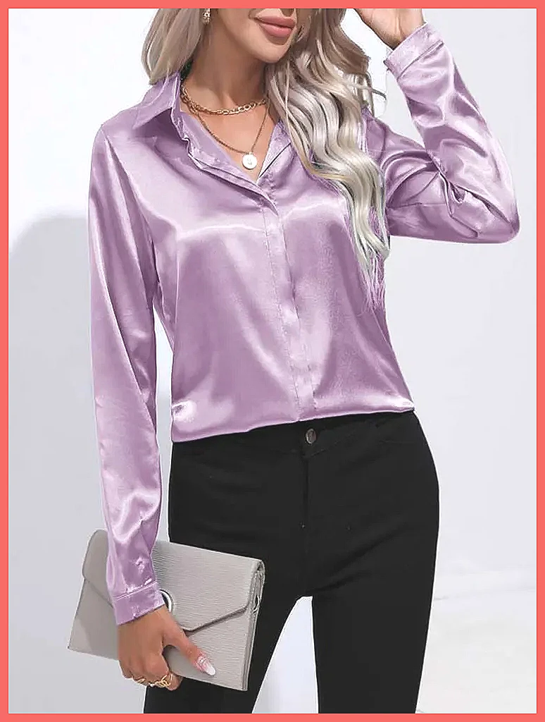 2025 Spring Summer Satin Shirt - Shirts review and price