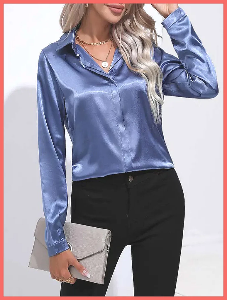 2025 Spring Summer Satin Shirt - Shirts review and price