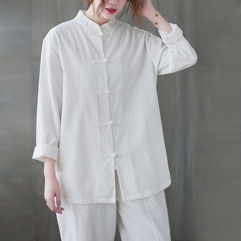 Loose Cotton Linen Shirt Long  - Mens Linen Shirt Long Sleeve review and price