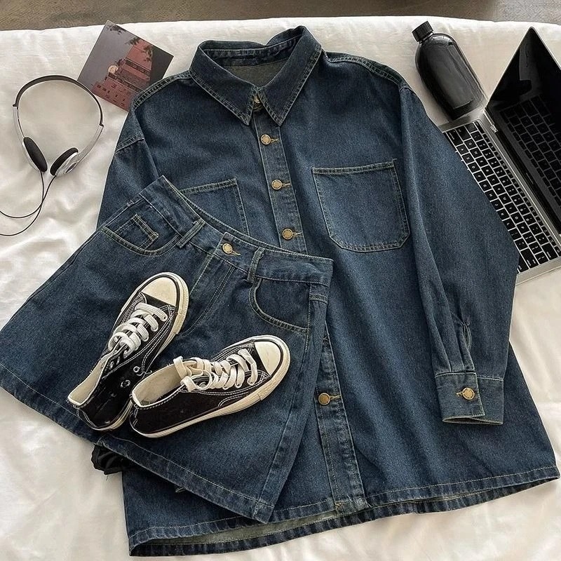 Y2K Denim Skirt Set: Vintage J - Jackets review and price