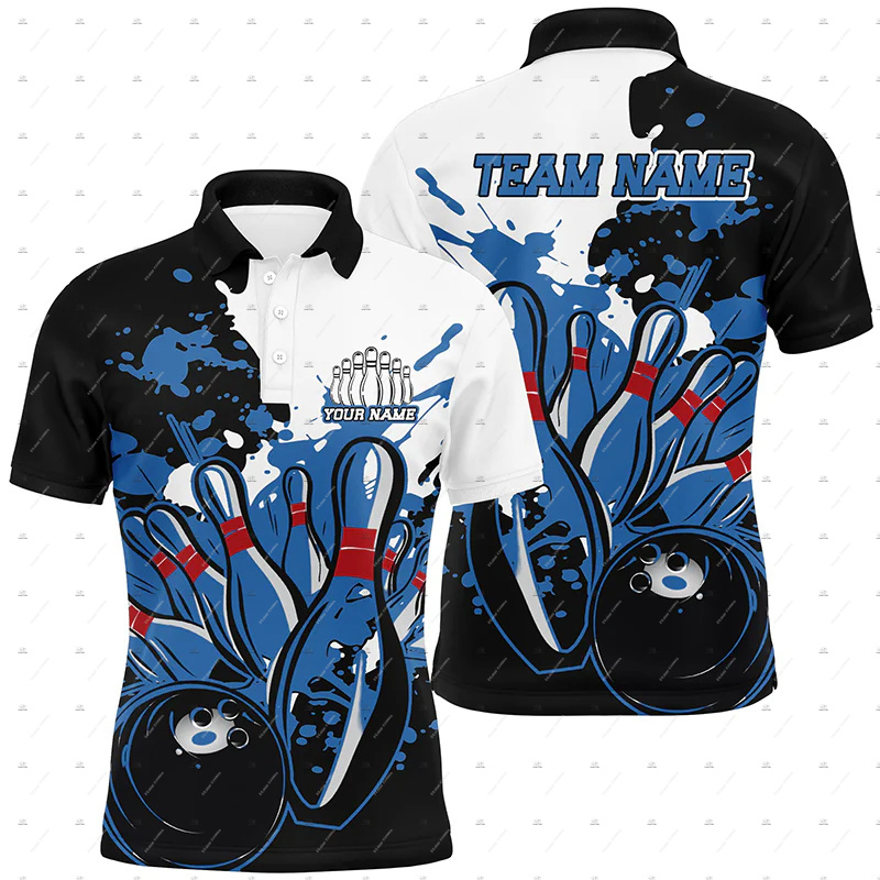 Custom Name Bowling Skull Flam - Short Sleeve Bowling Shirt Retro review and price
