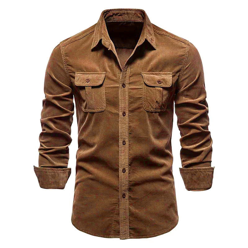 Men's New Corduroy Shirt Cotto - Corduroy Button Up Shirt Men review and price