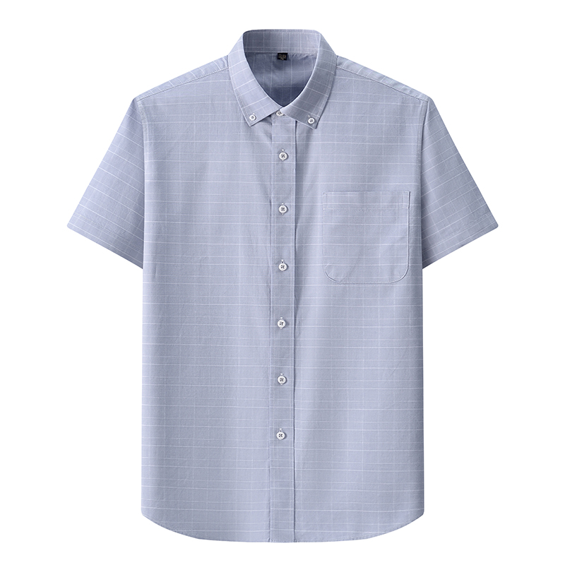 Summer High Quality 100% Cotto - Oxford Cotton Casual Shirt Business review and price