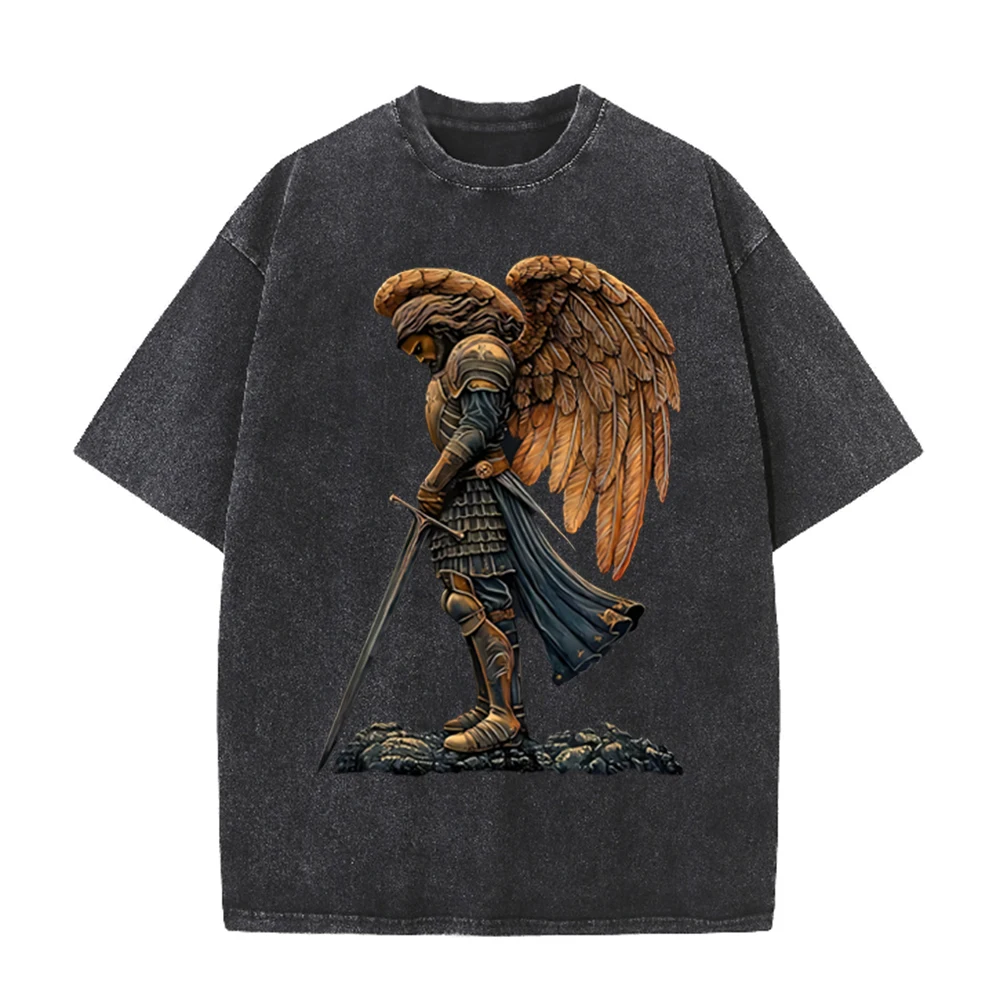 2026 Vintage Armored Angel War - Acid Wash Vintage Graphic T Shirt review and price