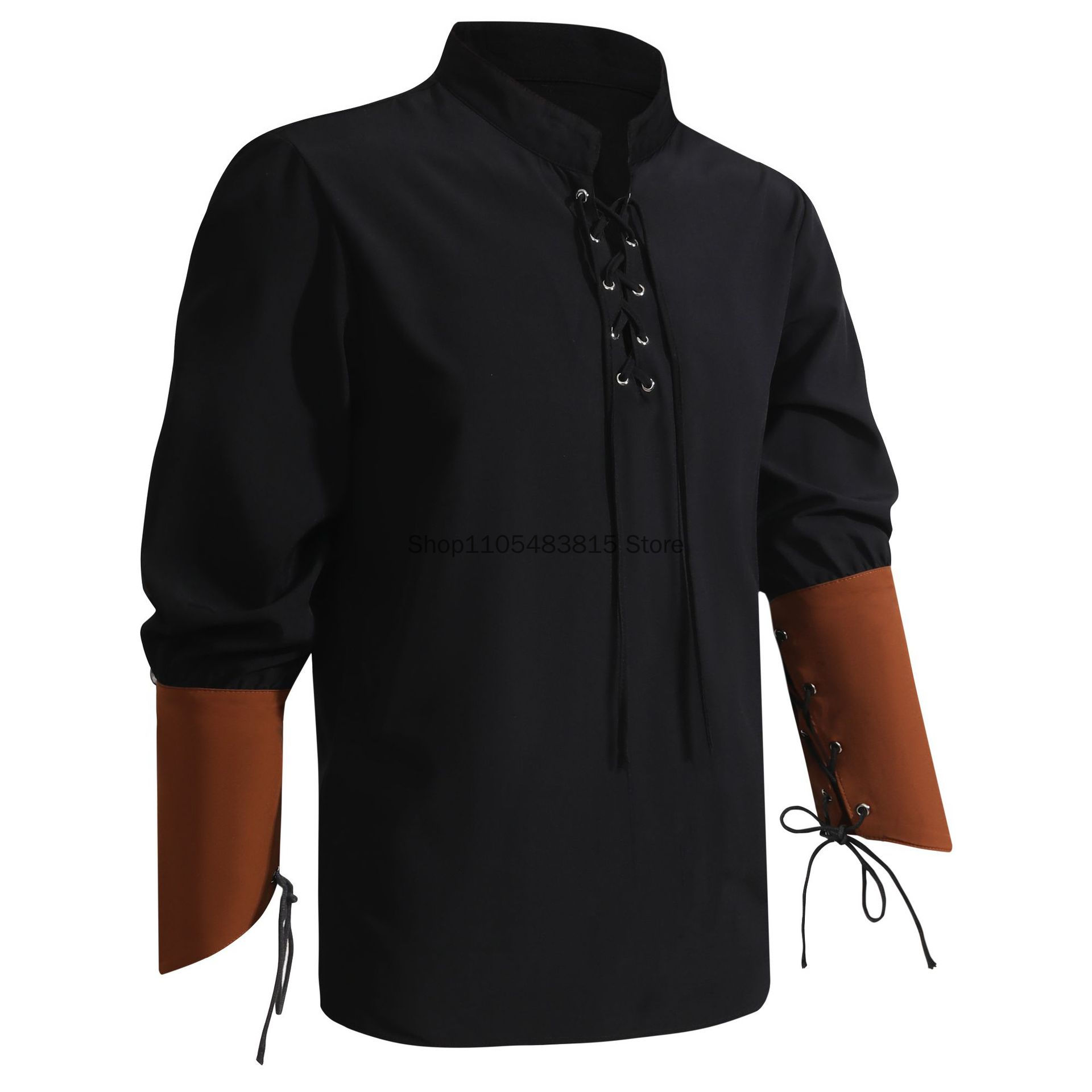 Pirate Shirt for Men - Medieva - Medieval Gothic Lace Up Pirate Shirt review and price