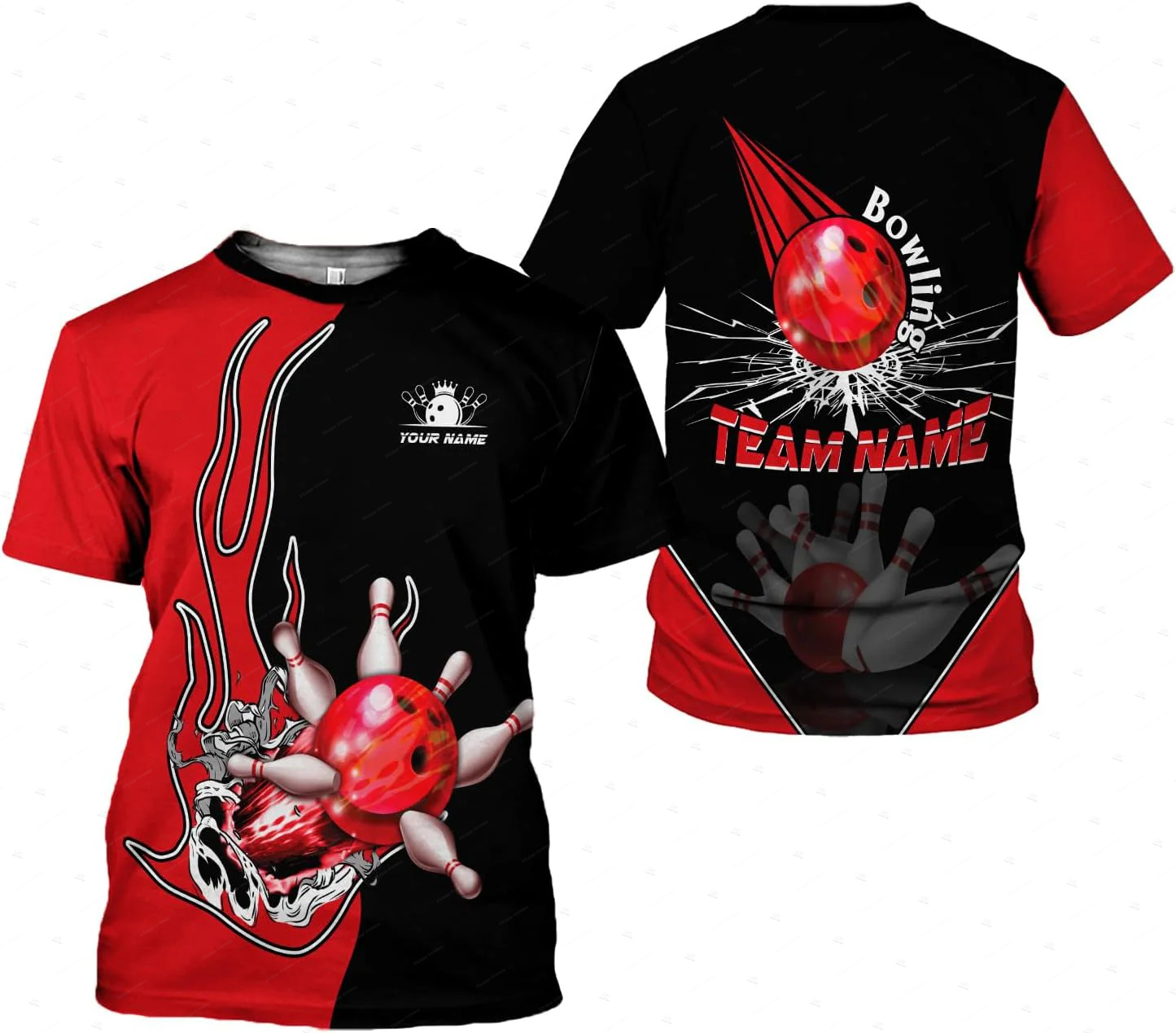 Custom Name Gradient Bowling F - Short Sleeve Bowling Shirt Retro review and price