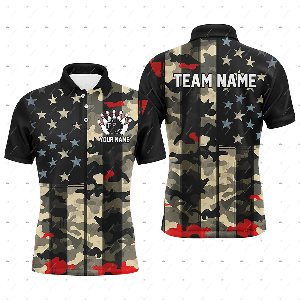 Custom Name Bowling Skull Flam - Short Sleeve Bowling Shirt Retro review and price