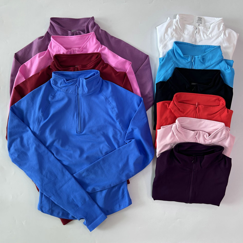 No Logo Yoga Jacket With Half  - Jackets review and price