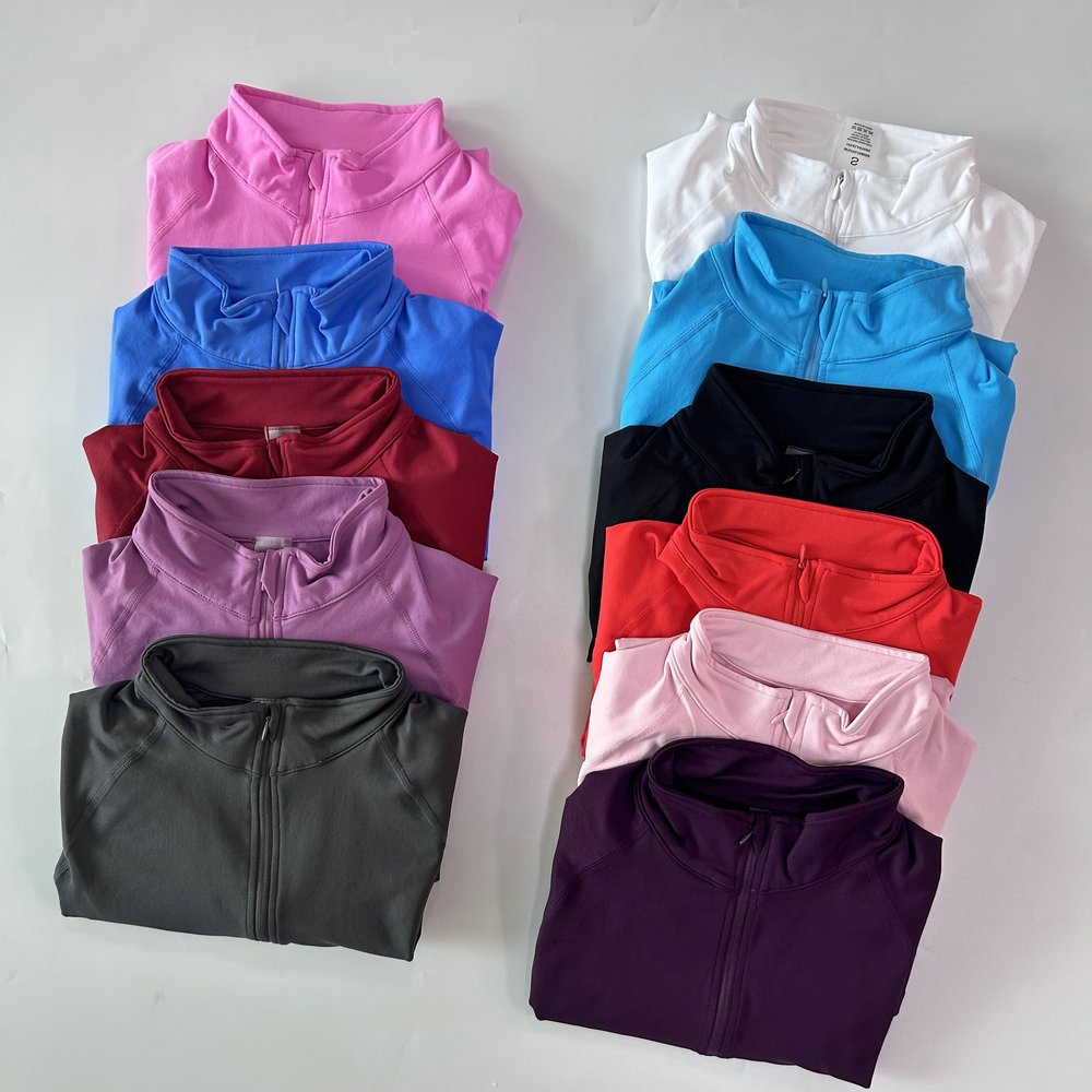 No Logo Yoga Jacket With Half  - Jackets review and price