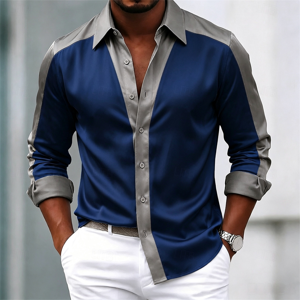 Men's shirt satin shirt dress  - Mens Satin Silk Dress Shirt review and price