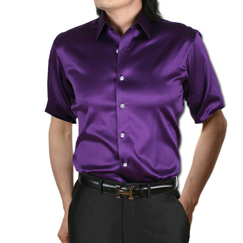 Silk Satin Mens Dress Shirt Sh - Mens Satin Silk Dress Shirt review and price